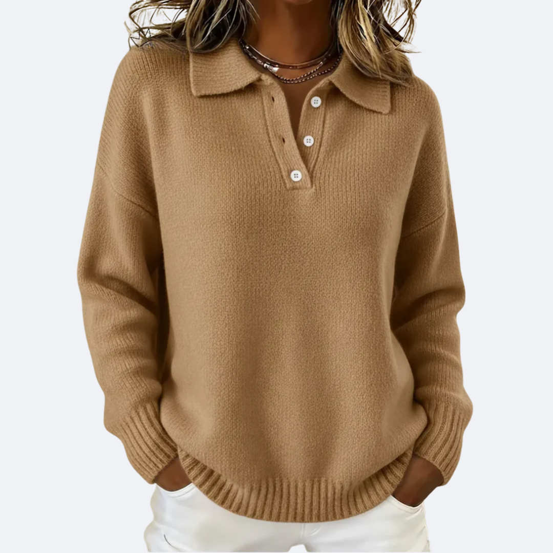 OLIVIA - Pull avec col polo