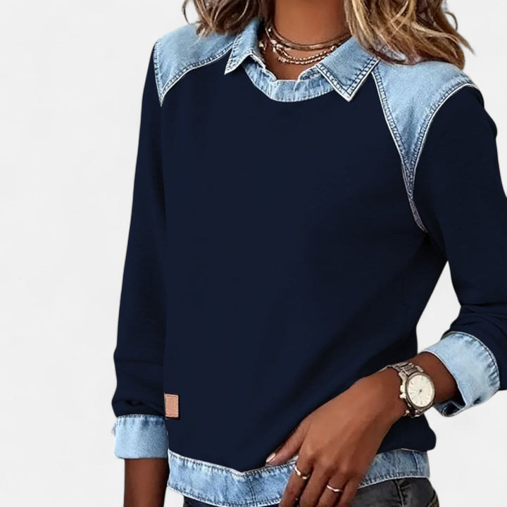 Blouse tendance à manches longues