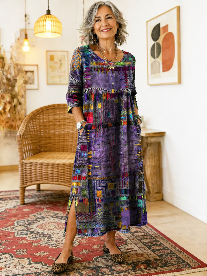 Isabelle - Robe à motif artistique